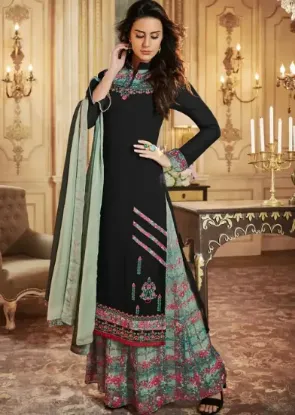 Picture of Designer Salwar Suit with Palazzo
