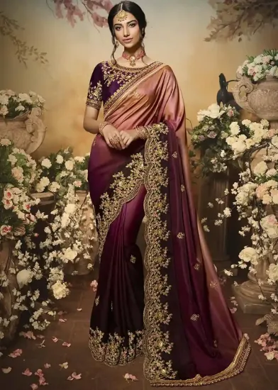 Picture of Multi Colored Art Silk Saree